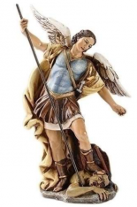 7.25"H St Michael Figure